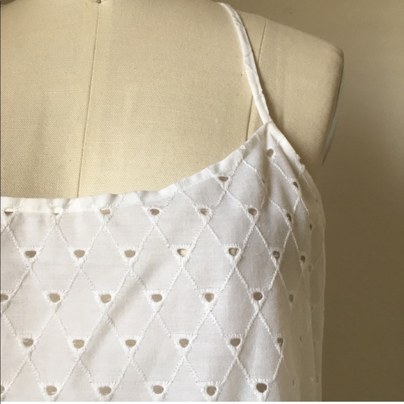 SUSTAINABLE GEO EYELET SLIP DRESS - Picture 3 of 7